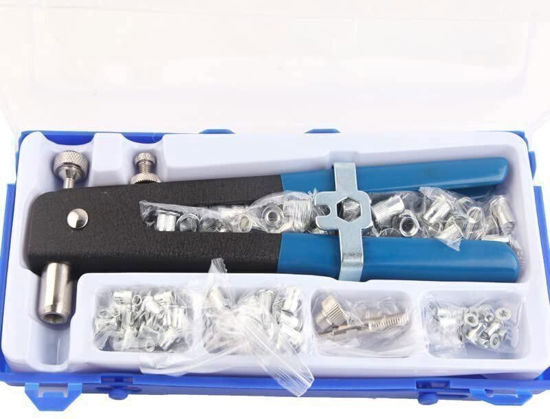 86pc Threaded Nut Rivet Gun M3-M8 Insert Tool Riveter Rivnut Setter Riveting Kit gallery