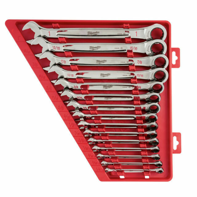 Milwaukee 48-22-9416 15pc Ratcheting Combination Wrench Set - SAE gallery