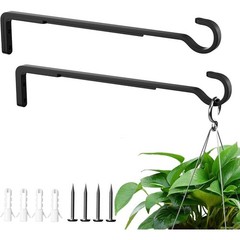 Durable Wall Mount Plant Hanger Rustic Iron Bracket Easy Install Supports 20kg