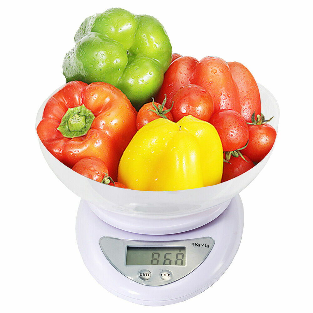 LCD Digital Kitchen Scale Diet Food Balance 5KG 11LBS Electronic Weight battery gallery