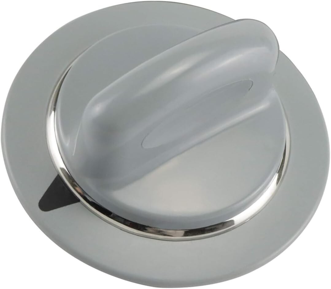 WE1M964 Timer Knob with Metal Ring (Gray) Compatible With AP4980845, 1811122 gallery