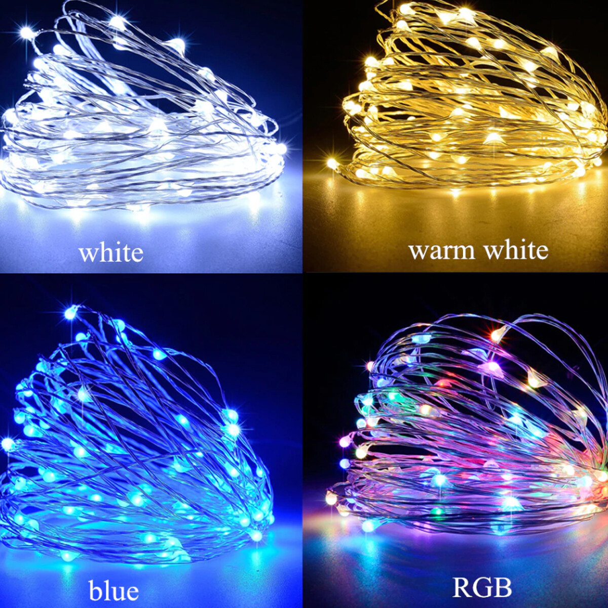 50 -200 LEDS USB LED Fairy String Lights Christmas Wedding Party Home Decor gallery