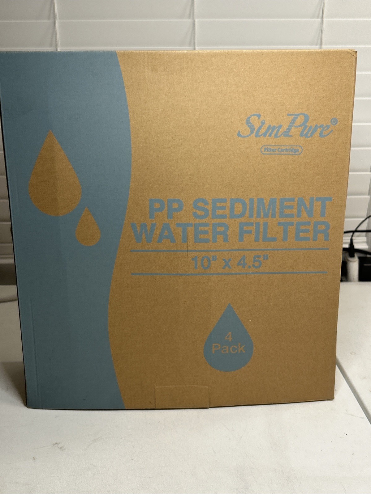 4 Pack Simpure 4.5"X 10" MPP Sediment Filter Cartridges Replacement Mpp-f10B-5 gallery