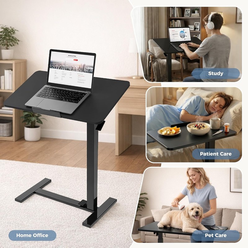 Small Standing Bilateral Inversion Desk,Portable Mobile Desk,Height Adjustable gallery