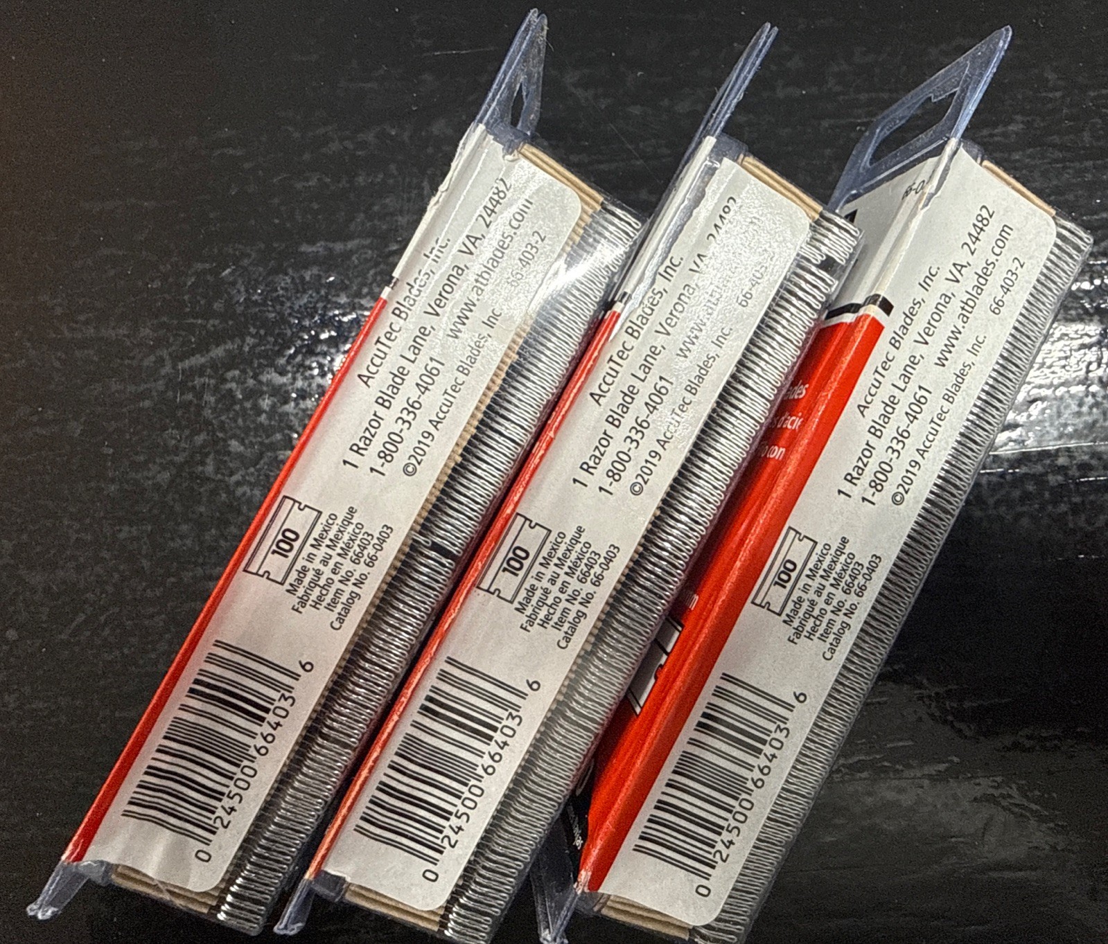 Single Edge Razor Blades .009 Steel Back American Line Carbon Steel 300 blades gallery