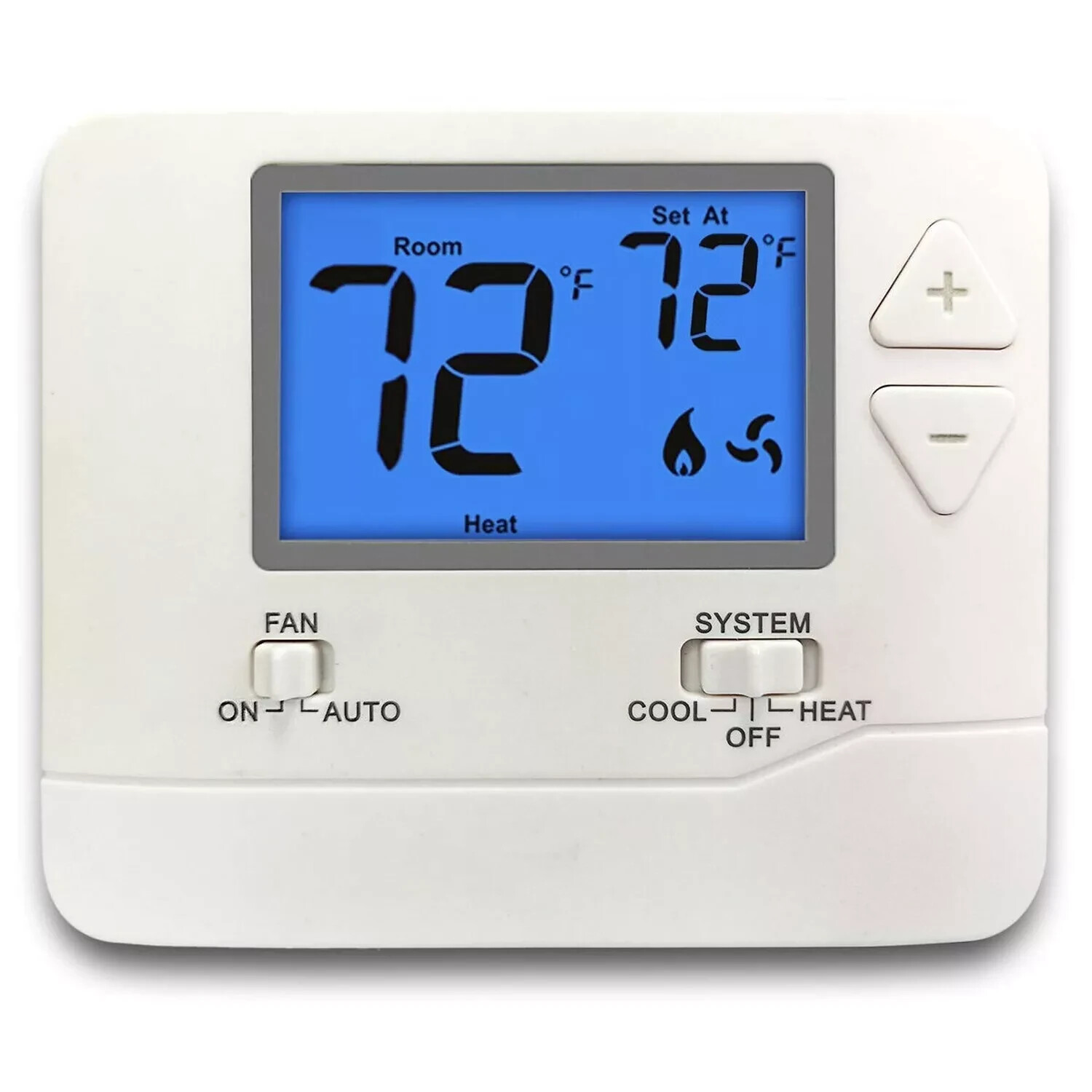 ELECTECK Non-Programmable Digital Thermostat for Home, up to 1 Heat/1 Cool wi... gallery