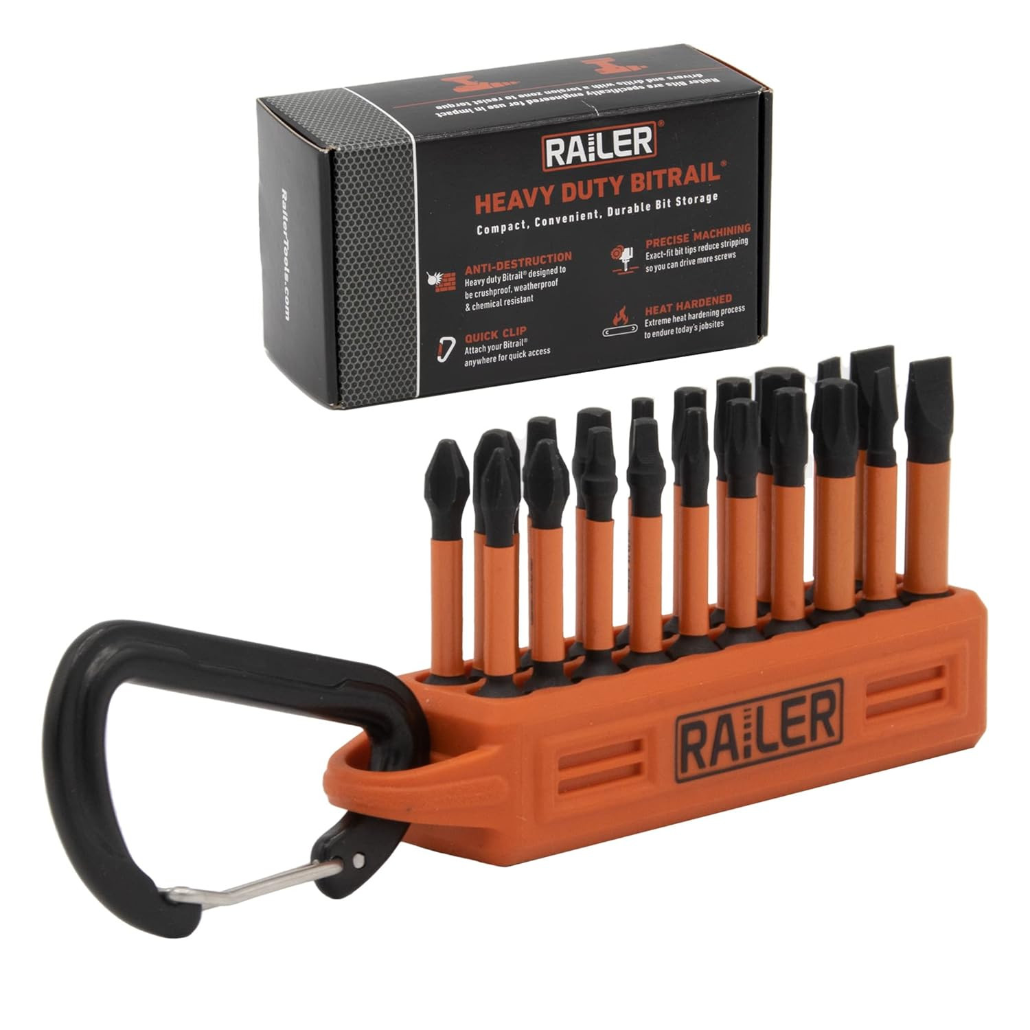 20Pc Impact Driver Bit Set - Premium S2 Steel Screwdriver Bits with Torx, Hex, P gallery