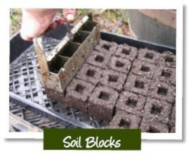 Genuine Soil Block Maker - Mini 4 Hand Held - Most Popular Soil Blocking gallery