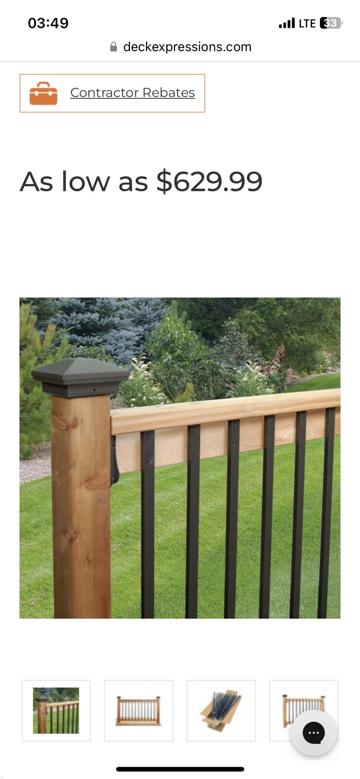 Face Mount Aluminum Balusters by DekPro 40pack gallery