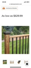 Face Mount Aluminum Balusters by DekPro 40pack