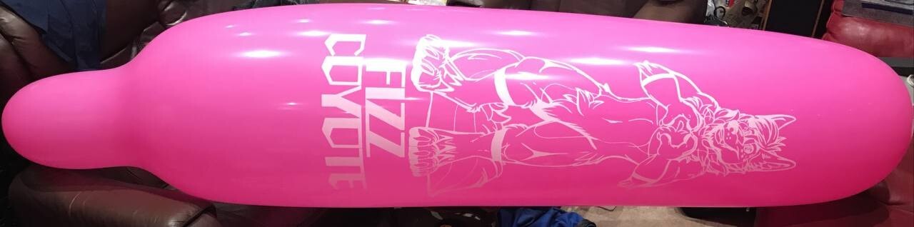 Cattex GPF9 / GL700 87" 220cm banner balloon in Fizz Coyote print anime gallery