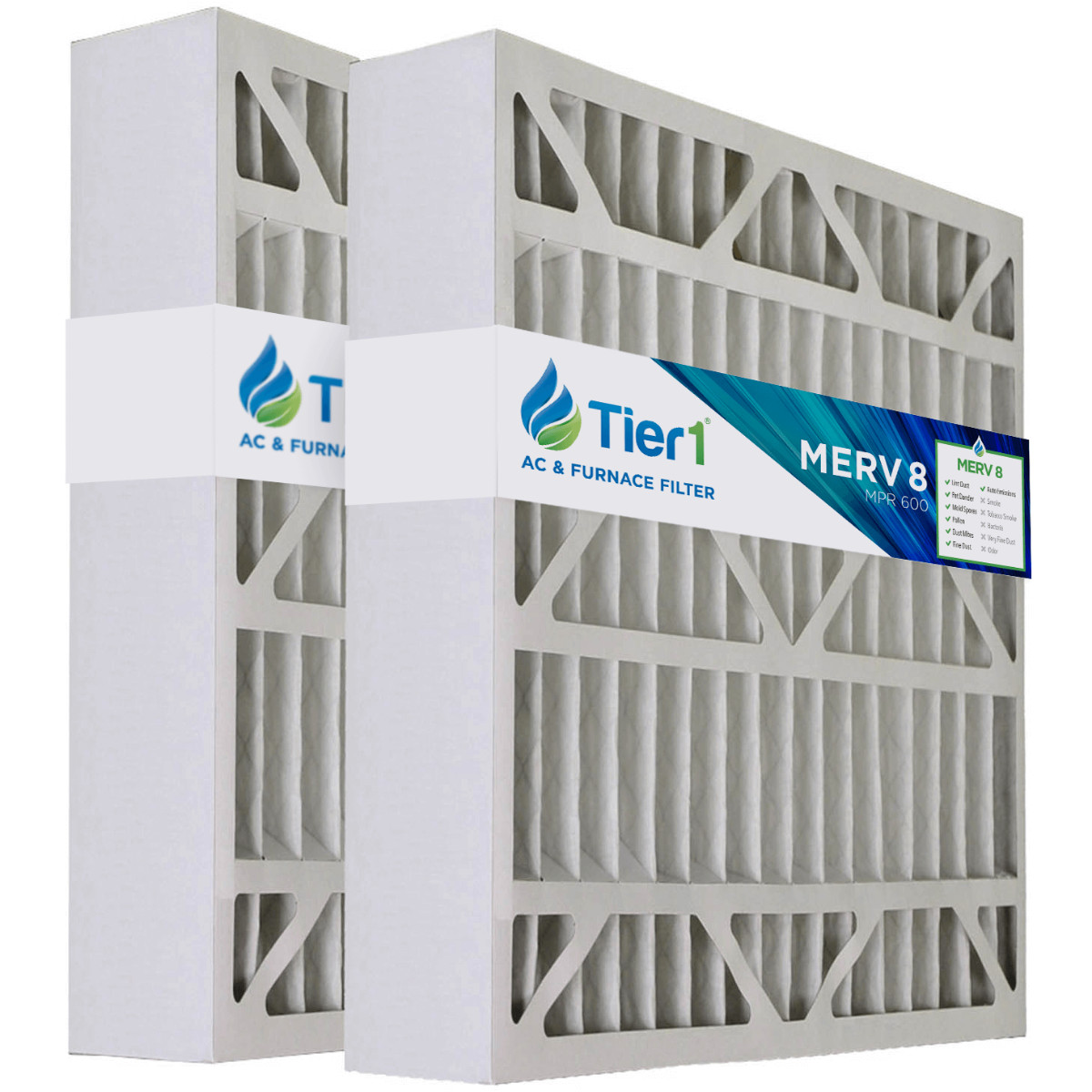 Tier1 Replacement for 20x25x6 Merv 8 White Rodgers Furnace Air Filter 2 Pack gallery