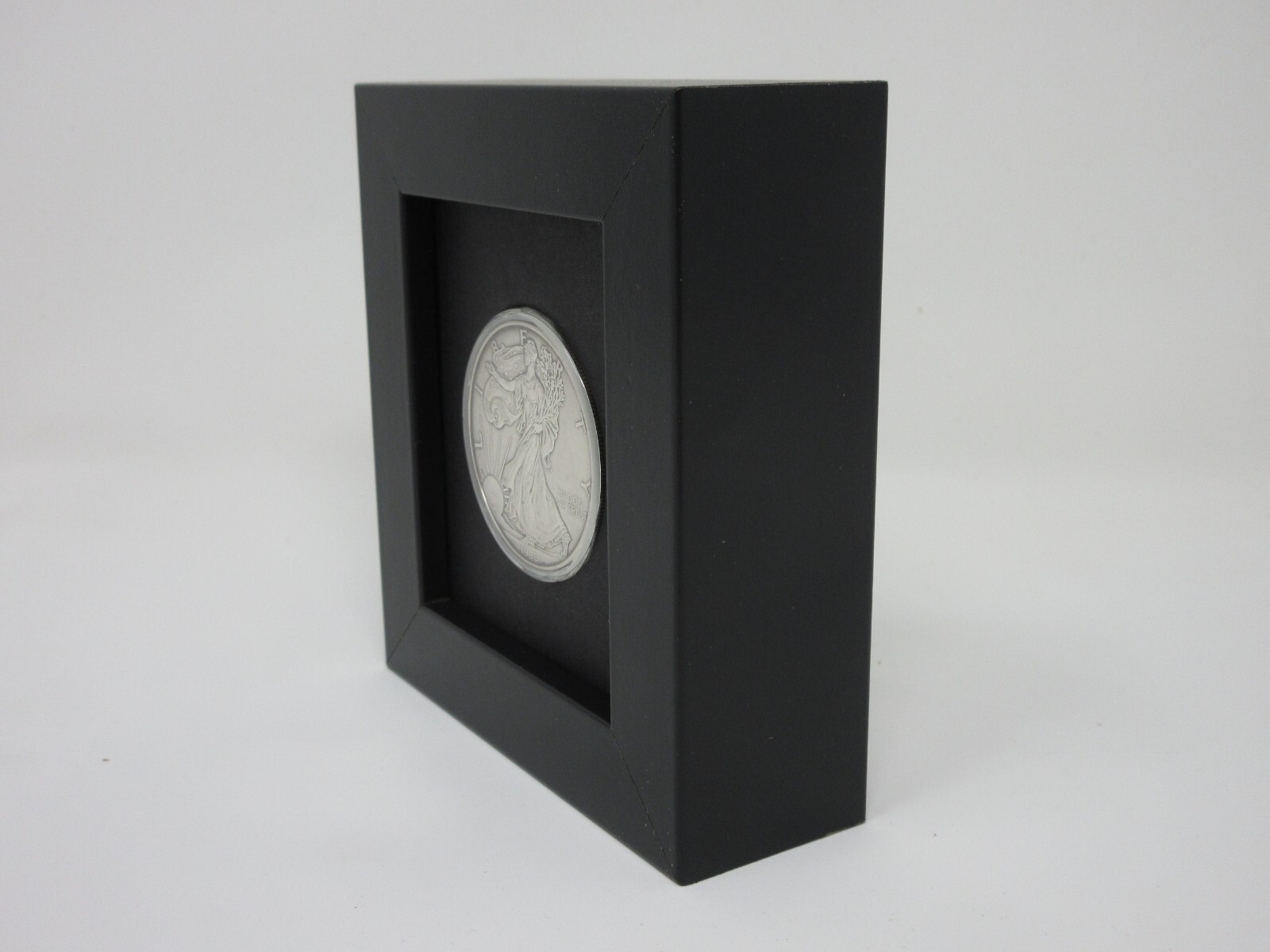AMERICAN EAGLE SILVER COIN (NOT INCLUDED) SMALL DISPLAY FRAME gallery