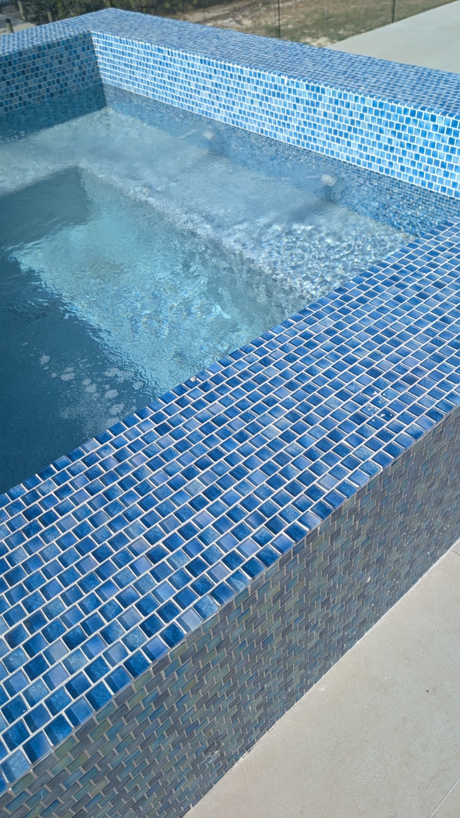Blue Glass Tile Backsplash 12 X 12 For Pool And Bathroom Mosaic gallery