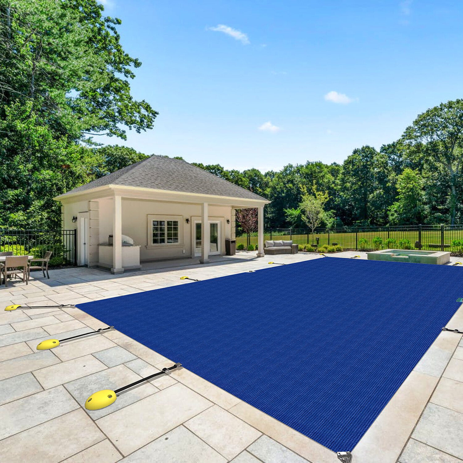 Winter Rectangle Inground Swimming Pool Heavy Duty Safety Cover Blue Customize gallery