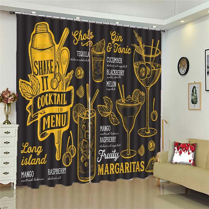 Bubble Sponge Lines 3D Curtain Blockout Photo Printing Curtains Drape Fabric gallery