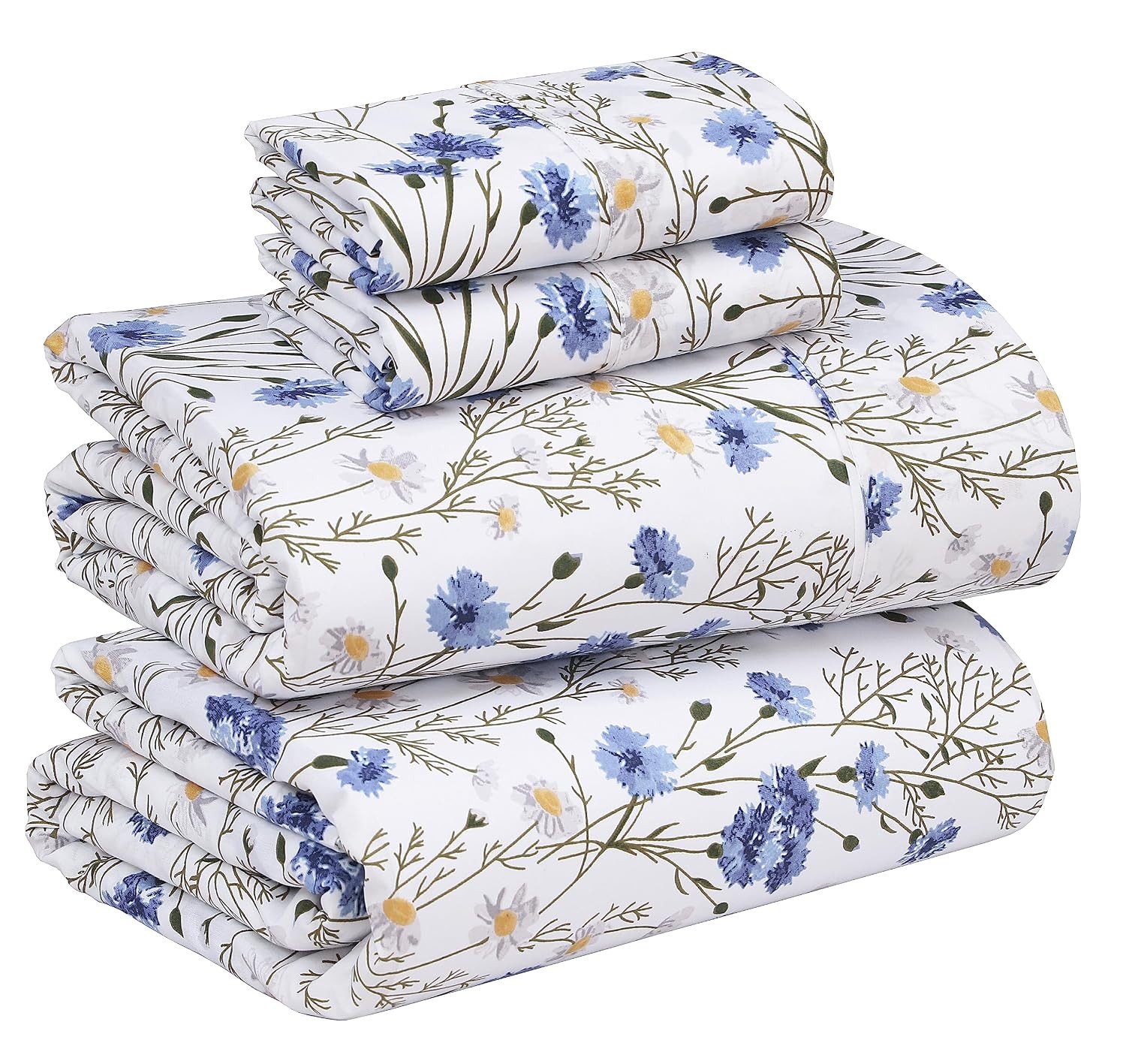 RUVANTI 100% Cotton Percale Sheets California King Size – Crisp Cooling Bed Shee gallery