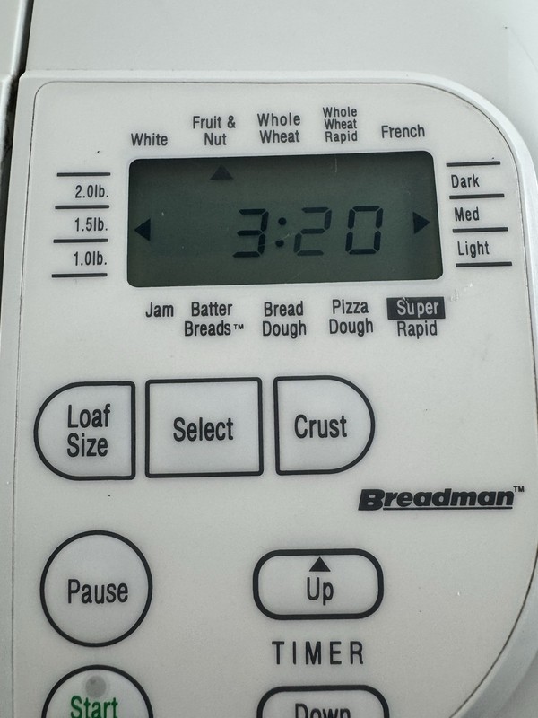 Breadman Plus TR845 Bread Maker Super Rapid 59 Minute w/ Manual &Recipes gallery