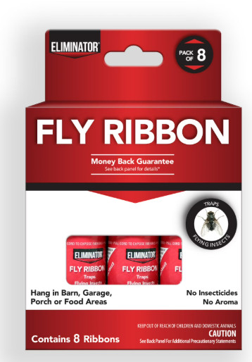 Eliminator Non-Toxic Fly Ribbon, 8 Pack, Poison-Free Pest Control, Sticky Paper gallery