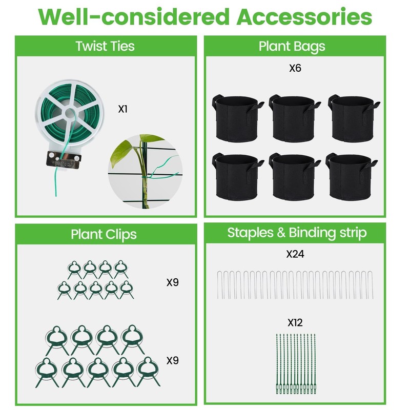 Toriexon Foldable Cucumber Trellis - 3 Pack 48 L X 34 W A-Frame Trellis gallery