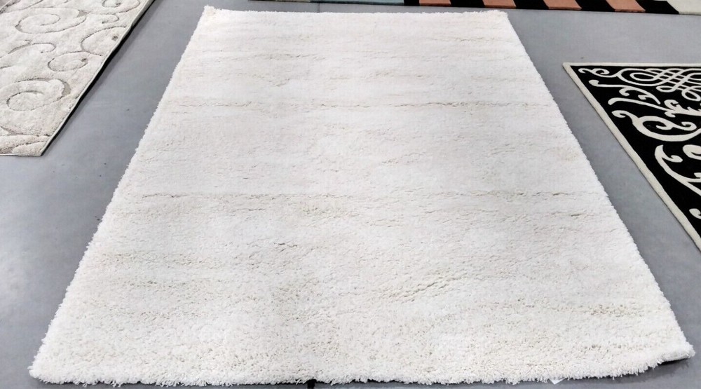 IVORY 6'-7" X 9'-6" Pulled Threads Rug, Reduced Price 1172715295 SG151-1212-7