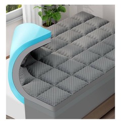 OLANLY Queen Mattress Topper – Viscose Bamboo Cooling Pillow Top, Dark Gray