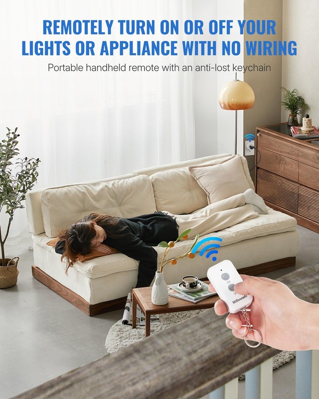 Remote Control Outlet Plug, Wireless Remote On Off Switch for Outlet, Remote ... gallery