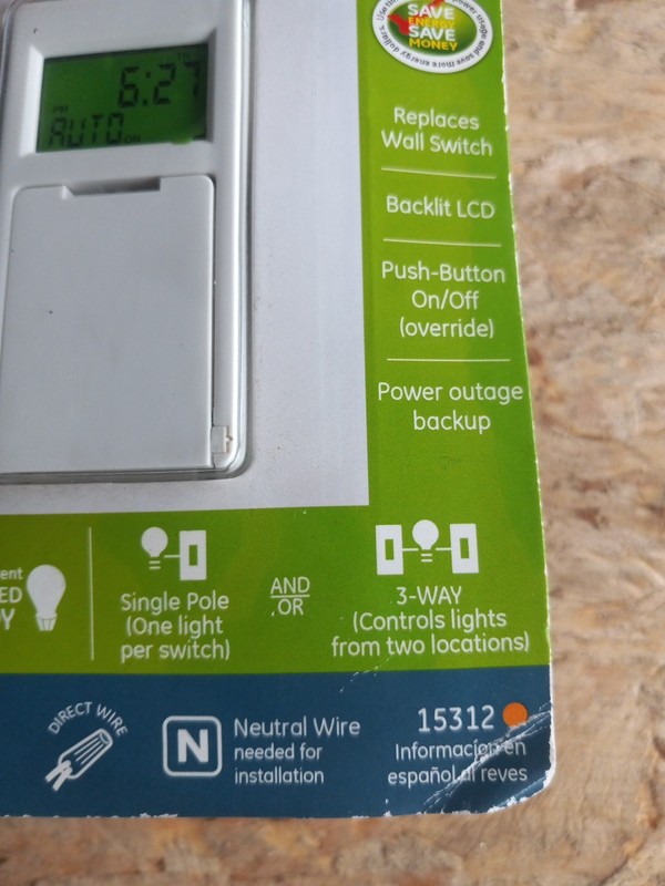 GE SunSmart 3 Way Indoor 7 Day Programmable Digital Timer Light Switch - 15312 gallery
