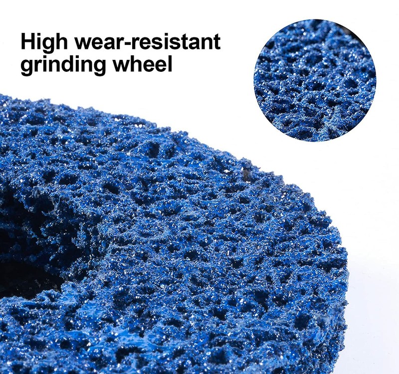 5 Pack 5''x7/8" Paint Rust Removal Clean Angle Grinder New Poly Strip Disc Wheel gallery