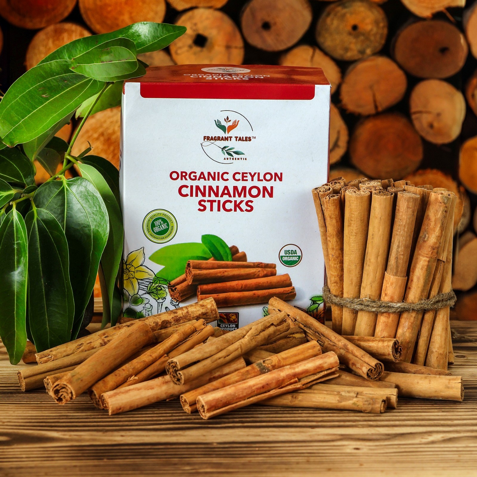 Premium Organic Ceylon Cinnamon Sticks - 1 LB (454g), USDA Certified, Non-GMO gallery
