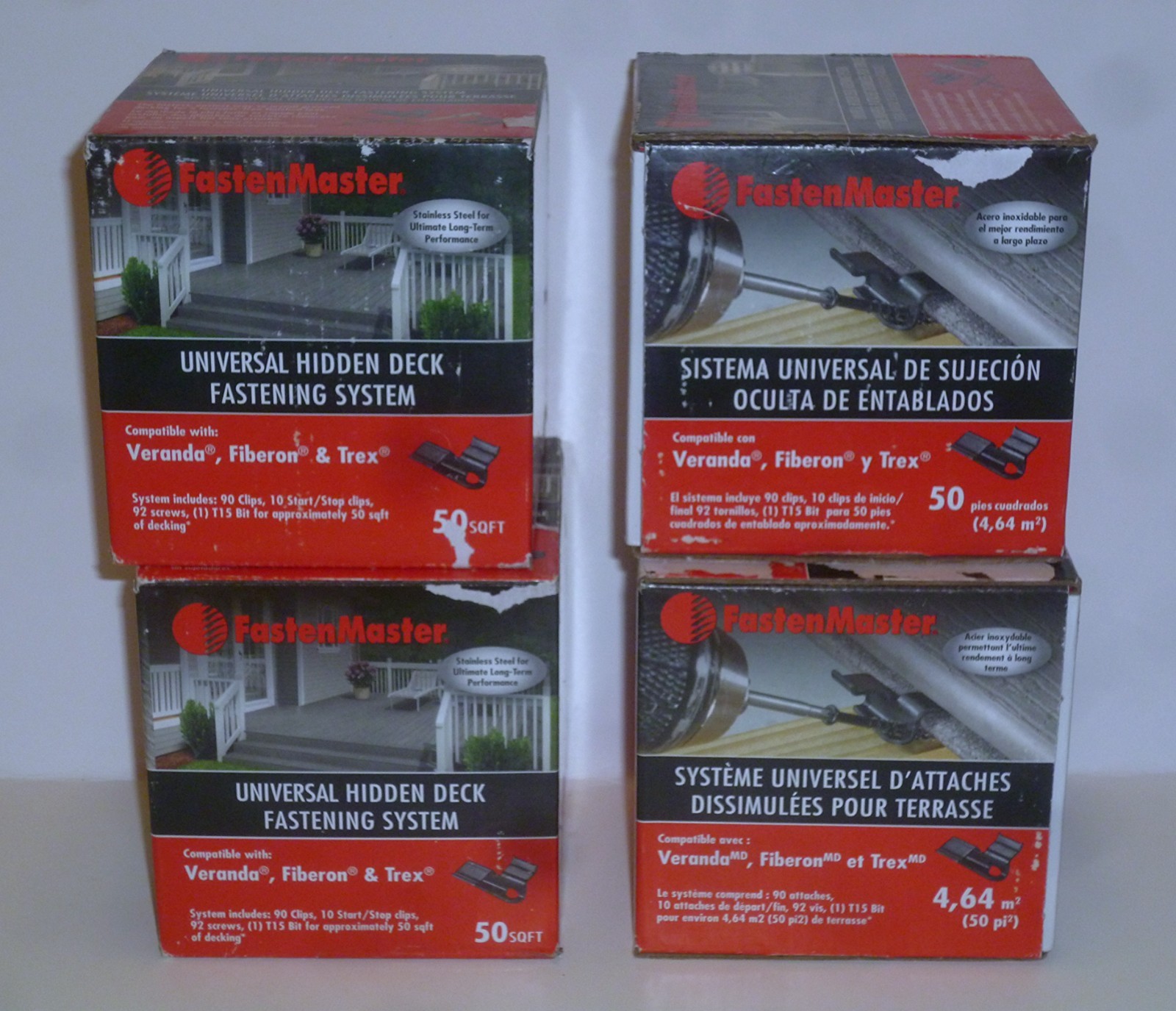 FastenMaster Universal Hidden Deck Fastening System 50 sq ft per box (Lot of 4) gallery