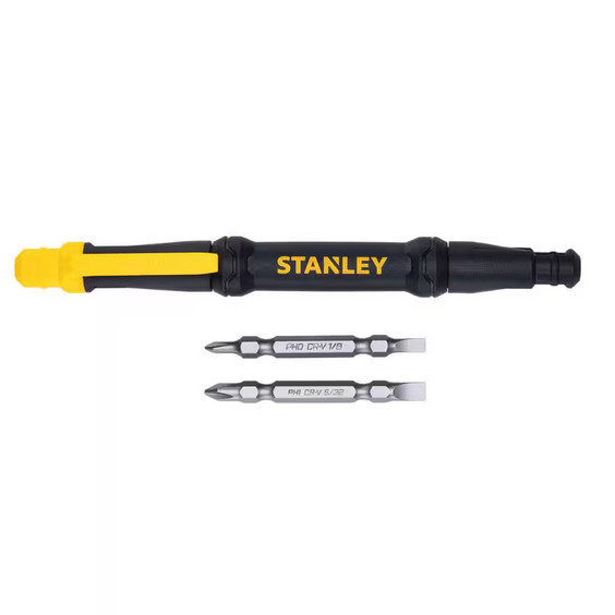 4-Way Pen Combination Screwdriver – Compact Pocket Tool w/ 2 Bits gallery