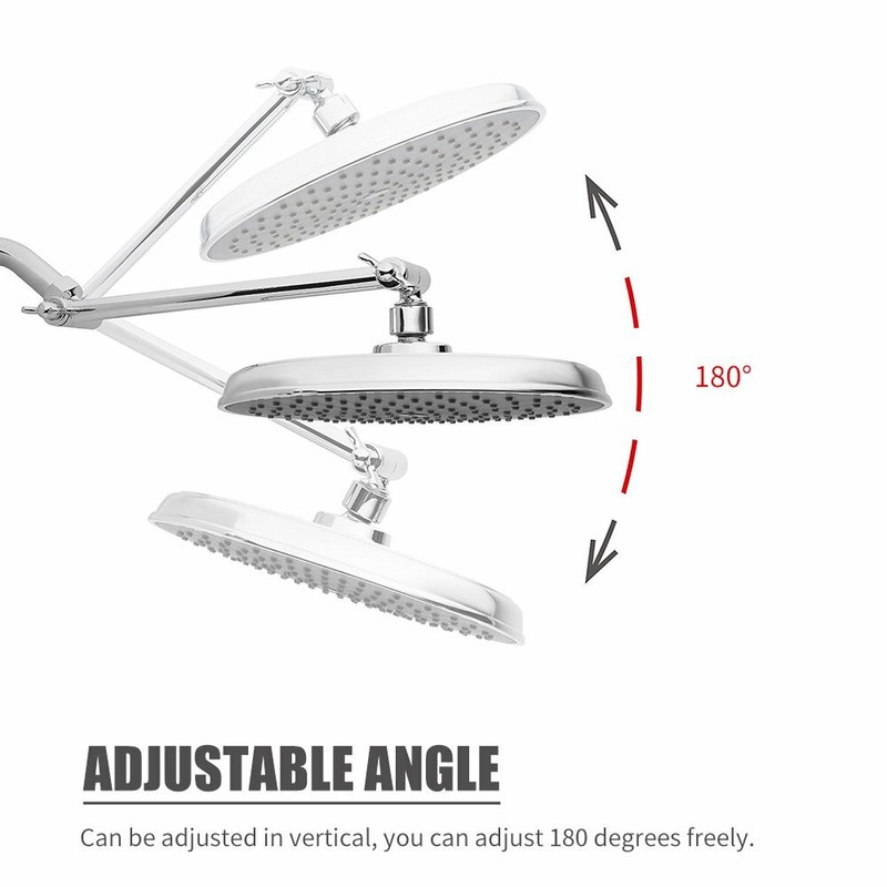 11 Inch Extra Long Adjustable Shower Head Extension Arm With Locking Set Screw gallery