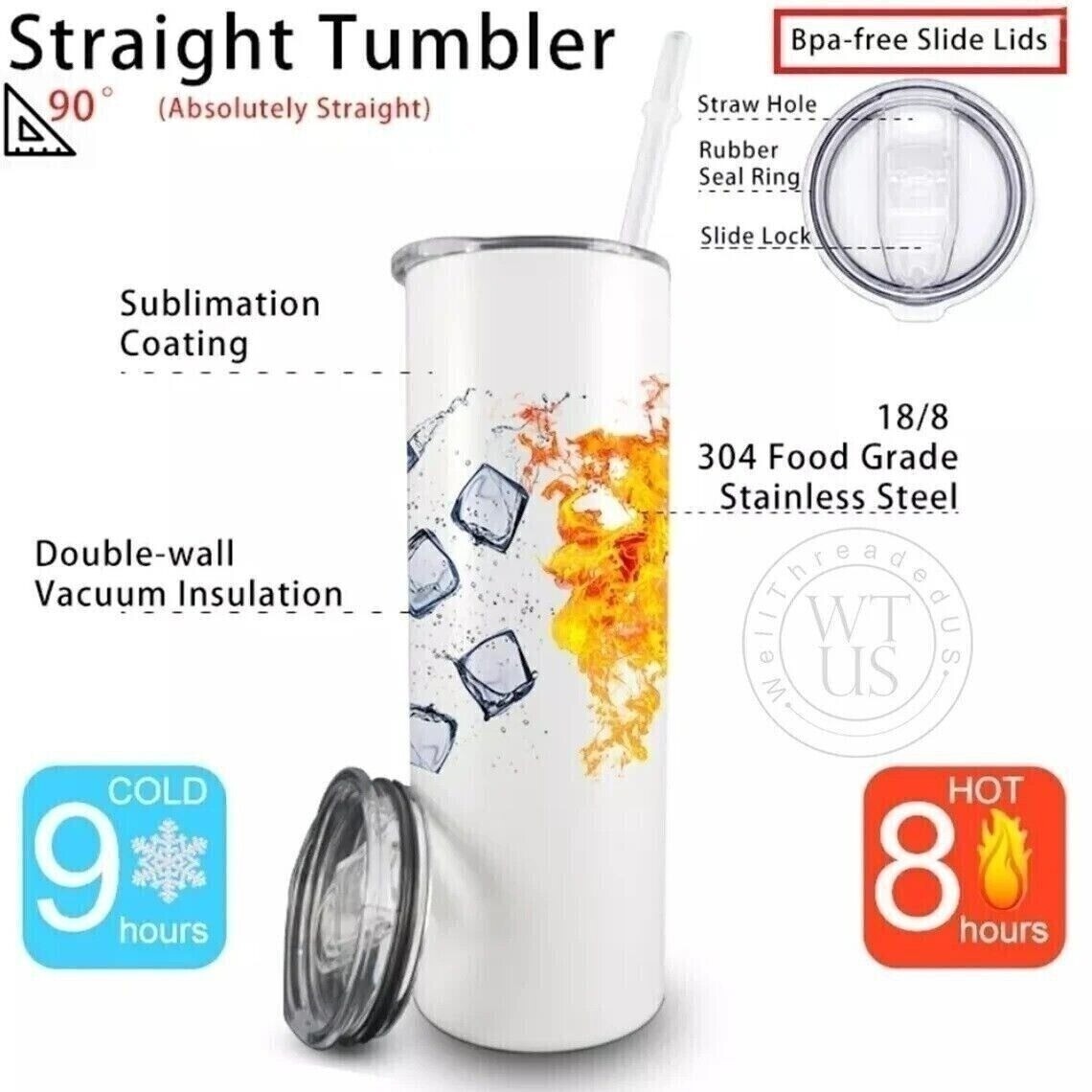3D Effect Moose Forest 20oz Tumbler Insulated Travel Mug gallery
