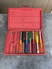 PROTO 11 Piece Solid Round Shank Nut Driver Set 3/16″ to 5/8″ Incomplete