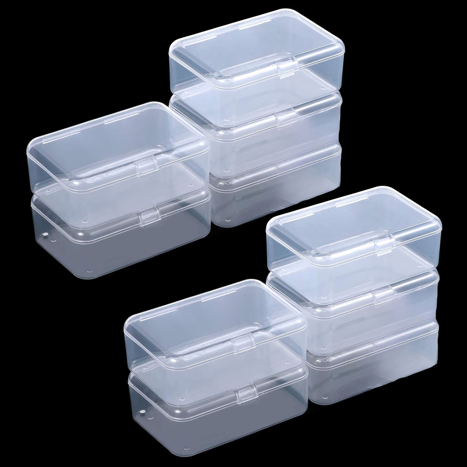 10PC Small Plastic Storage Container Box DIY Coins Screws Jewelry Travel Beads gallery
