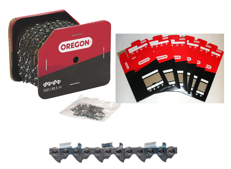 Oregon Full Chisel Saw Chain .404 Pitch .063 Gauge 100 ft Reel, 68LX100U gallery