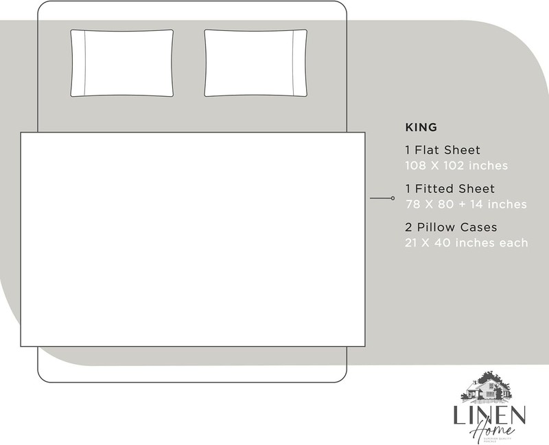 100% Cotton Percale Sheets King Size, White, Deep Pocket, 4 Pieces Set gallery
