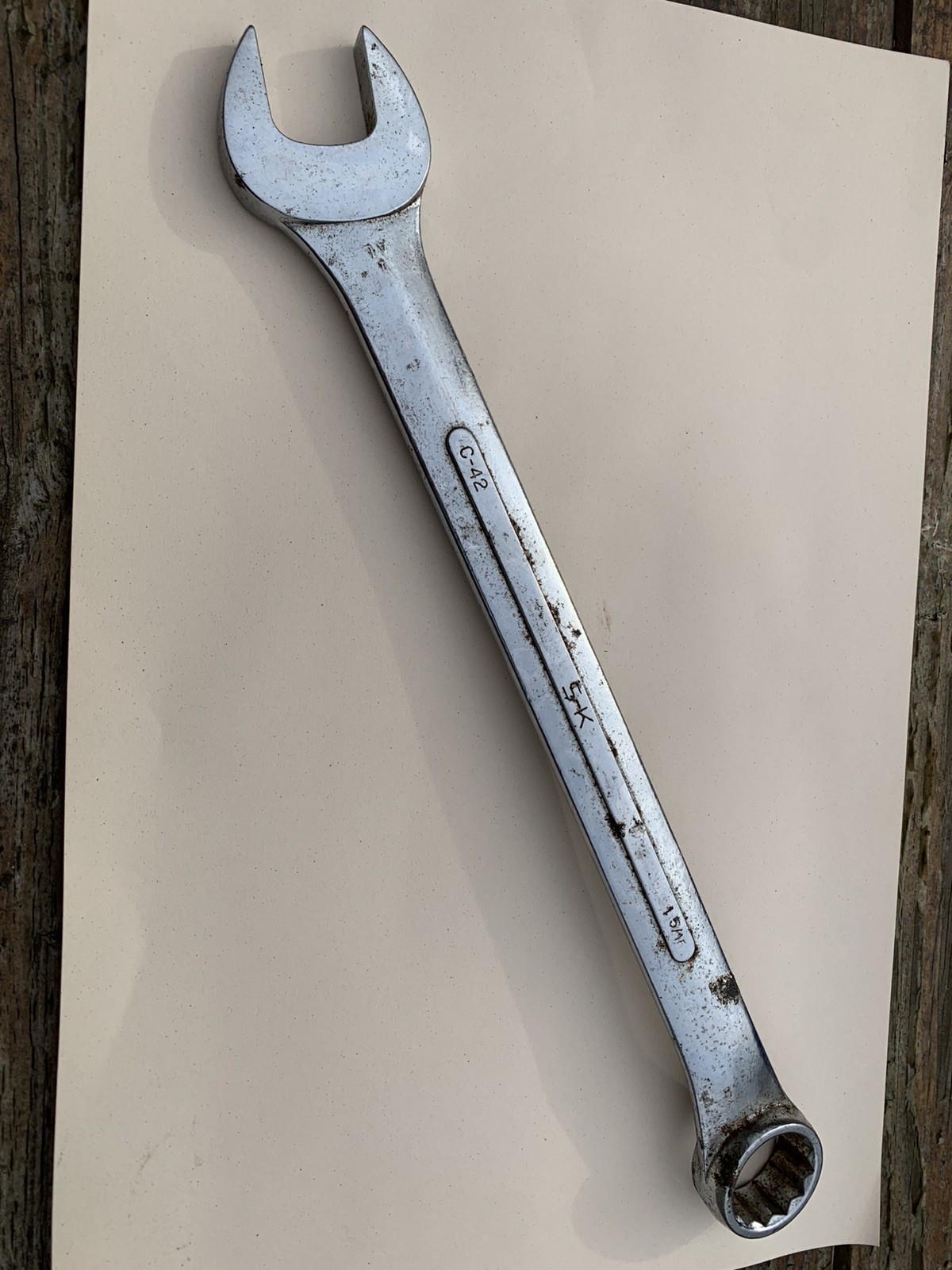 S-K Tools 1-5/16" SAE Combination Wrench C-42 Made in USA gallery
