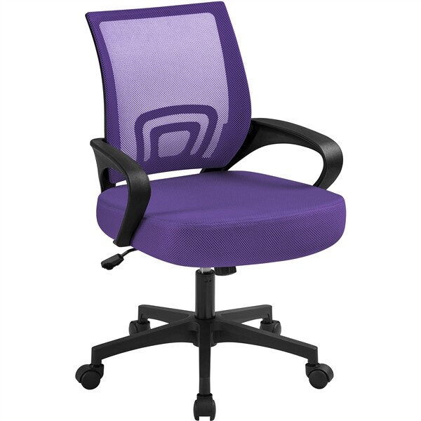 Office Desk Chair Ergonomic Mesh Adjustable Task Chair Computer Chair in Purple gallery
