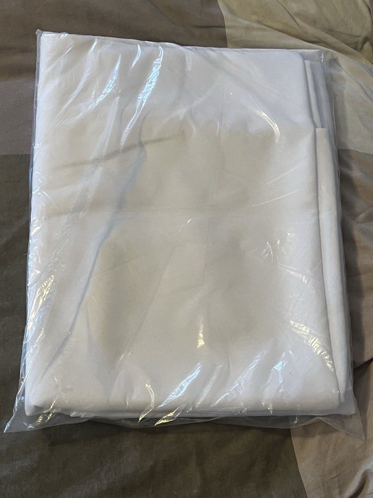 Linen Tablecloth 70x120 In Rectangular Polyester Tablecloth White