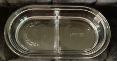 Pyrex Tempered Glass Divided Dish 2 cup NO LID