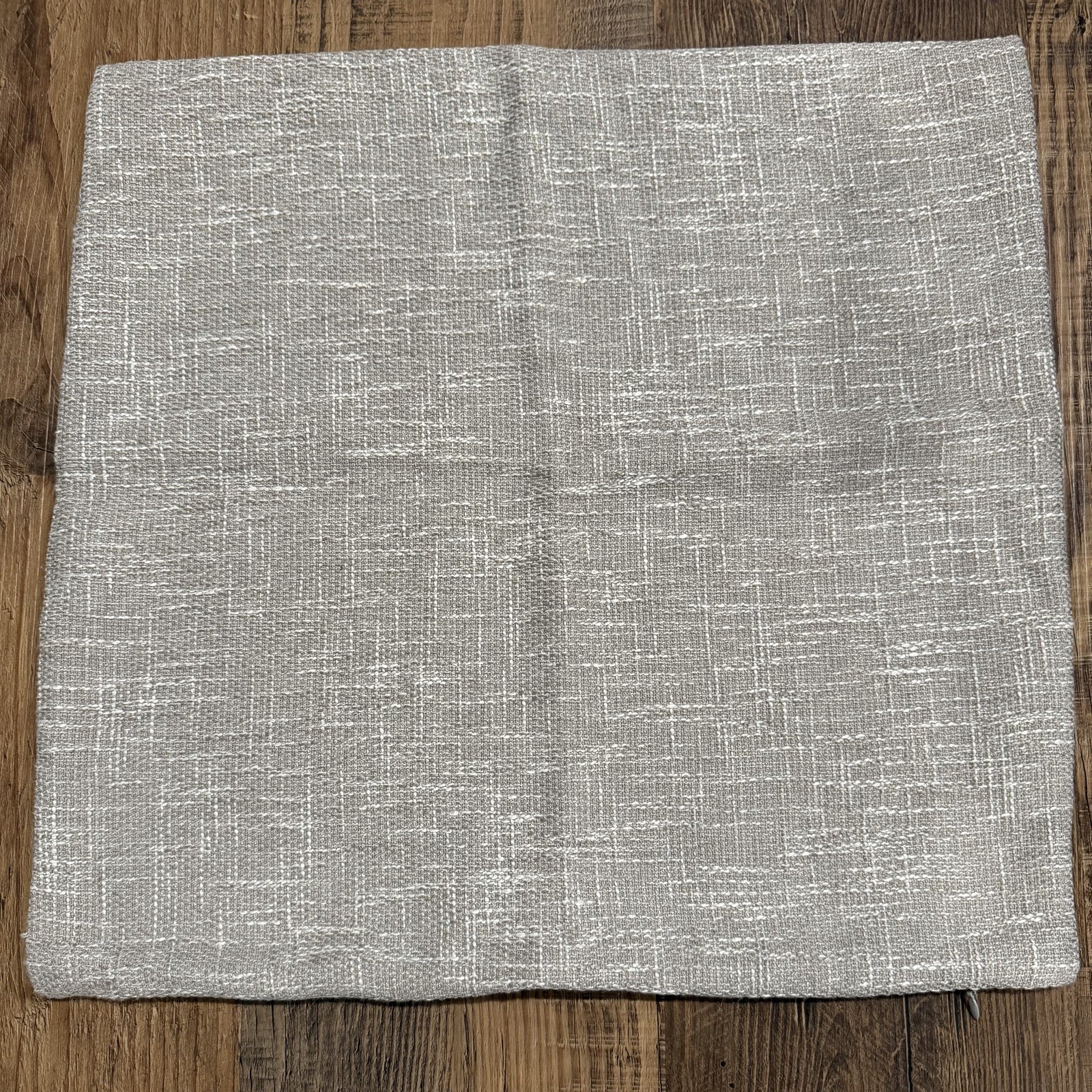 Throw Pillow Covers 18x18 Set - New - Gray with White Accents gallery