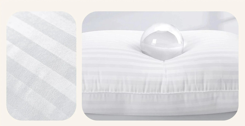 2 Pack Quilted Bed Pillows White Down Alternative KING Size Pillow UPGRADED gallery