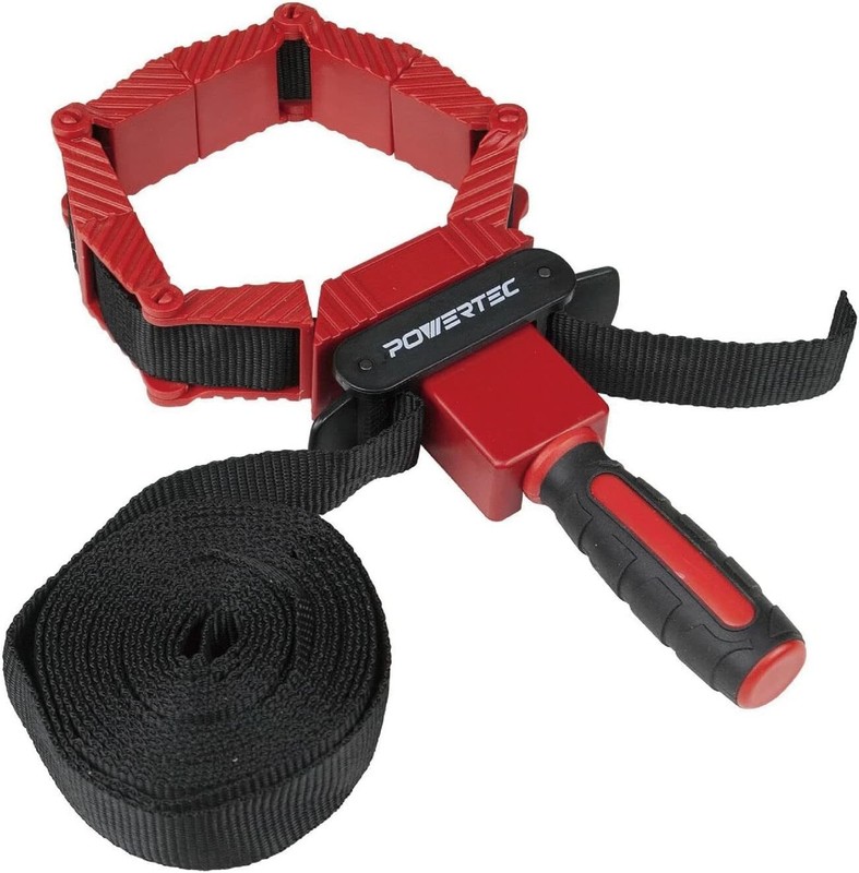 POWERTEC Deluxe Polygon Quick Release Band Clamp | Frame Clamping Strap Holder gallery