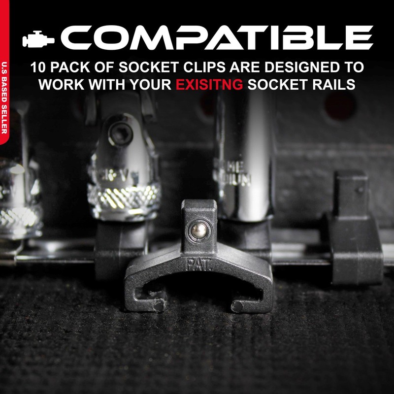 ABN Replacement Socket Clip 10-Pack for Aluminum Organizer Holder gallery
