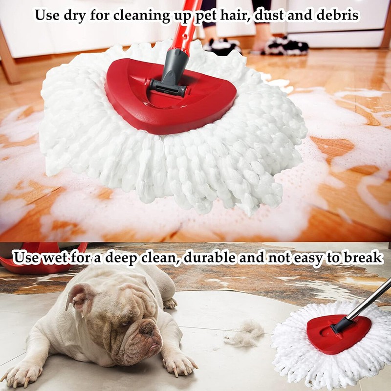 Replacement Microfiber Mop HEAD For O-Cedar Spin Mop Easy Clean Wring Refill gallery