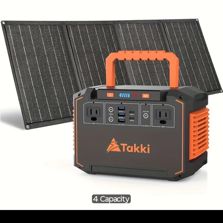350W/150W Peak Solar Generator Portable Power Station with 60W/40W/30W/21W Solar gallery
