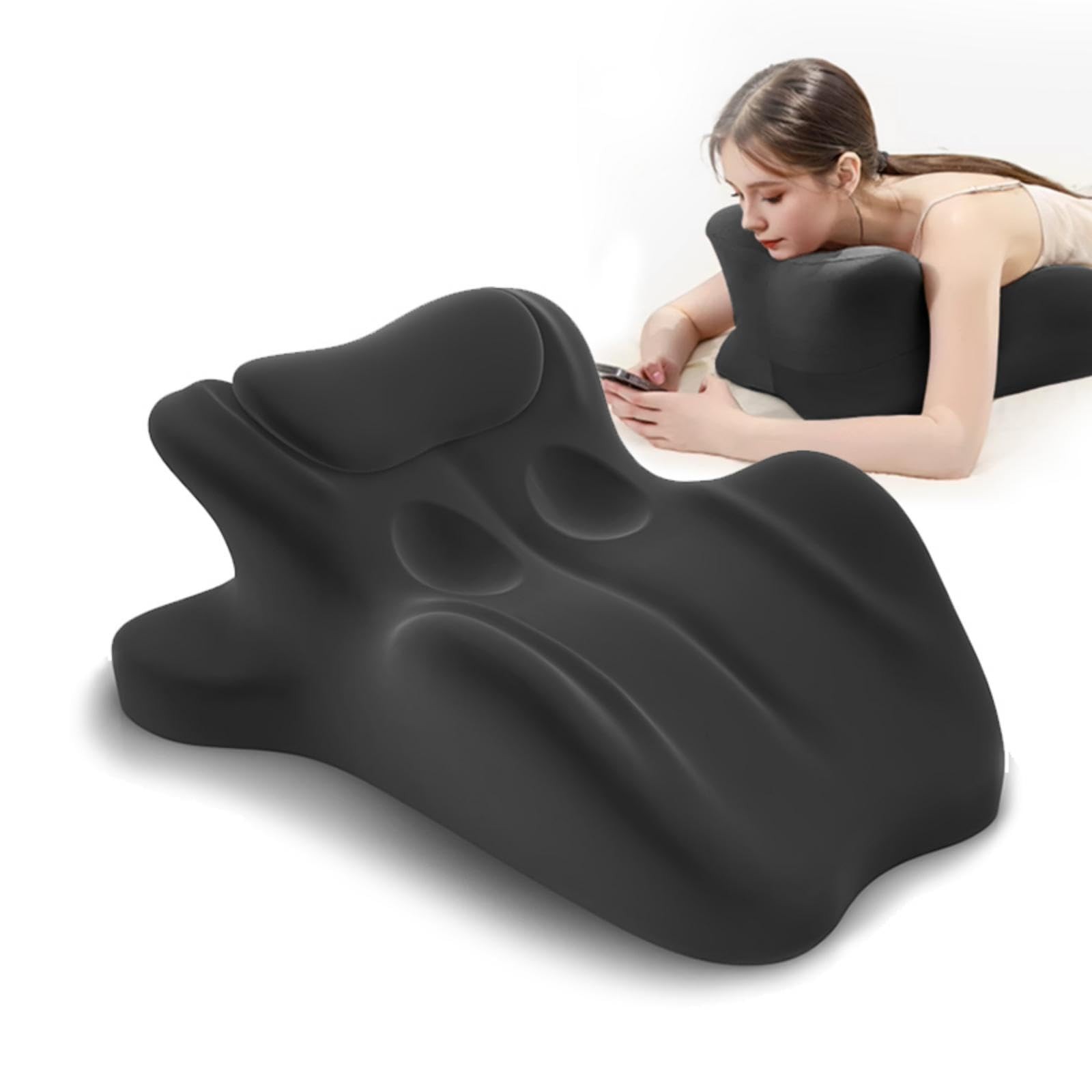HOMEPAC Ergonomic Memory Foam Wedge Pillow, 27° Angled Support X-Large, Black gallery