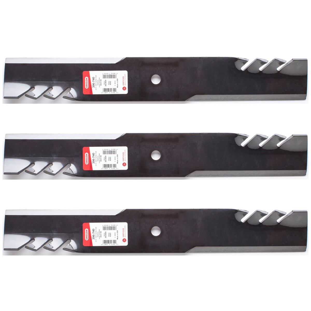 3PK Oregon G6 Gator Blade for 60" Dixie Chopper - BlackHawk - 2460KW, 2560BR gallery